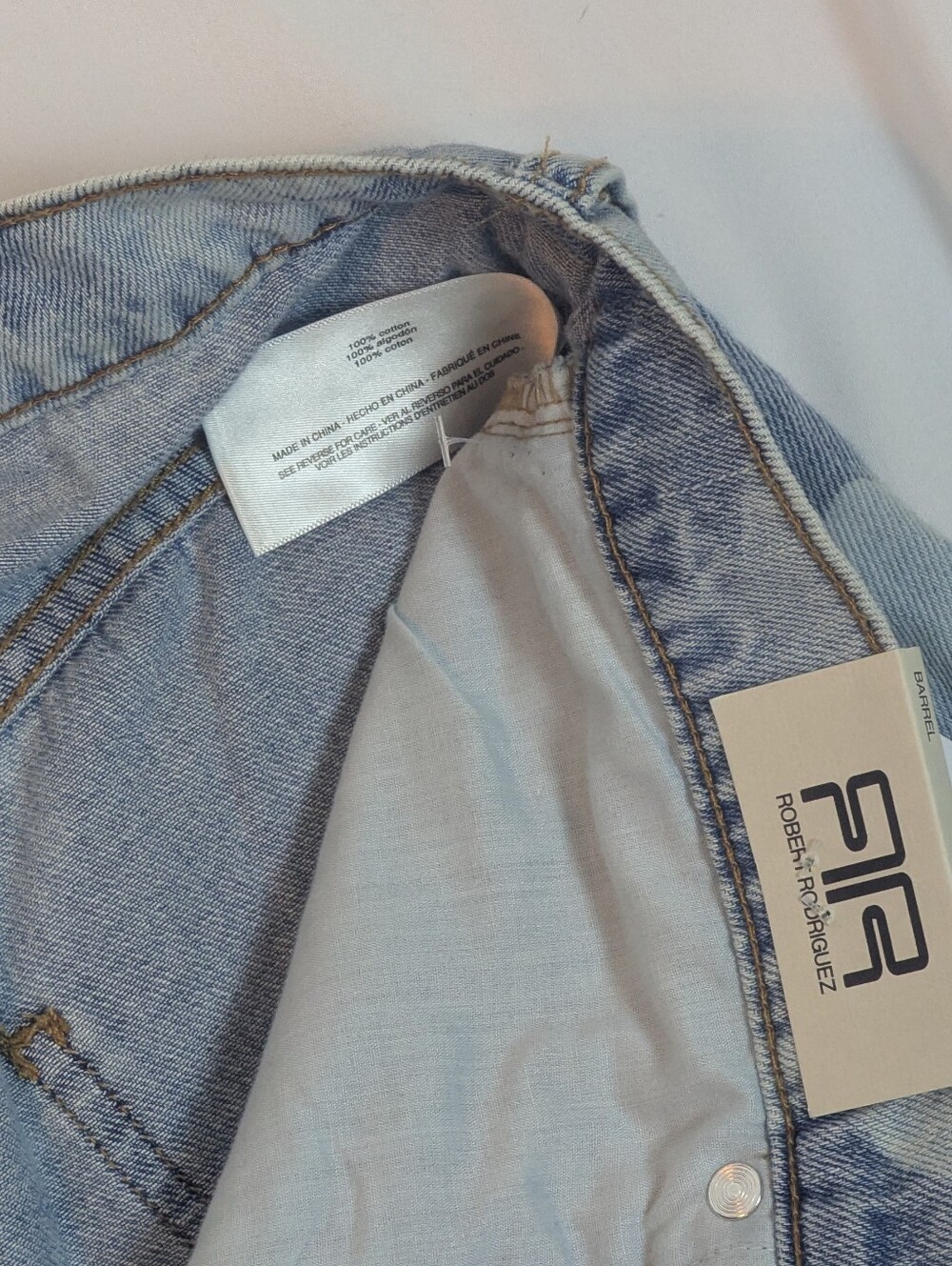 Robert Rodriguez Jeans High Rise Slouchy Wide Leg Rose Bouquet Faded Wash 29 NWT - Picture 12 of 13